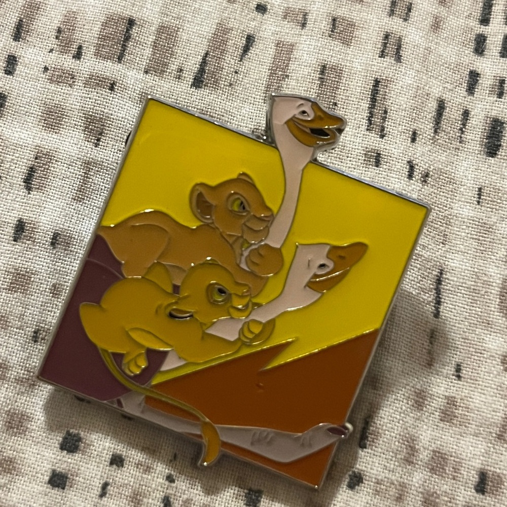 Disney Silver Enamel Pin
